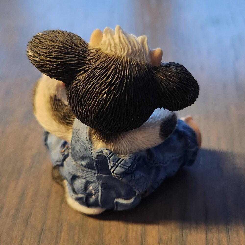 Vintage Mary's Moo Moos "A Bright Ten Year Old" Figurine 1997 Enesco Age 10 - Picture 3 of 5